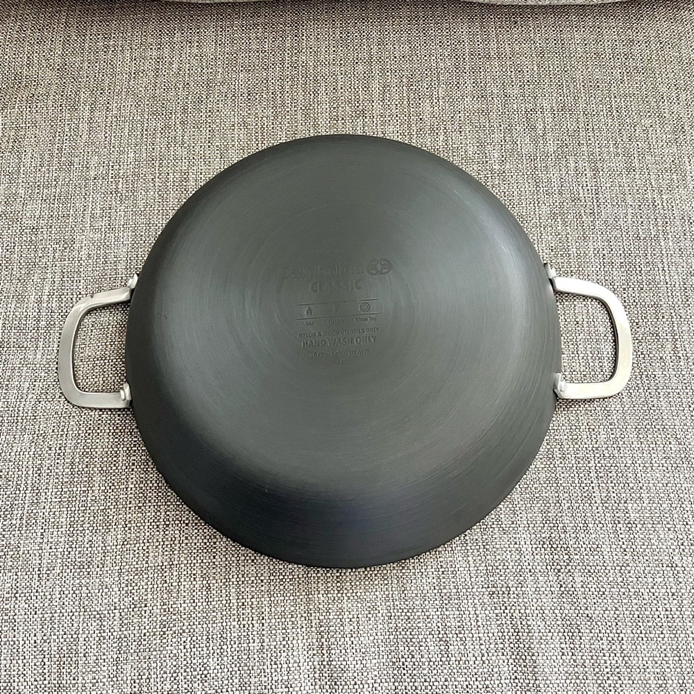 Calphalon Classic Hard-Anodized Nonstick 12” All Purpose Pan w/ Cover LIKE NEW - Picture 12 of 15